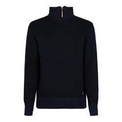 Fuza Wool Dai 1/2 Zip Sweater Men - Midnight Blue